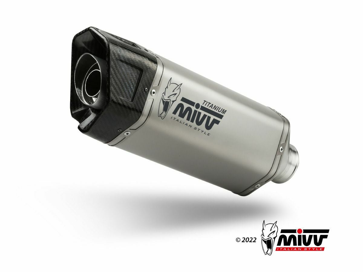 MIVV スリップオンマフラー SR-1 チタン TRIUMPH スピードトリプル
