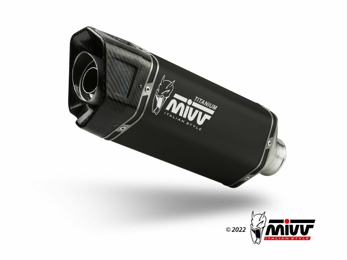 MIVV スリップオンマフラー SR-1 ブラックチタン TRIUMPH スピード