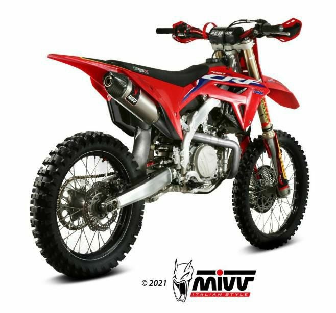 MIVV スリップオンマフラー STR-1 ステンレス HONDA CRF450R (2021-2024)