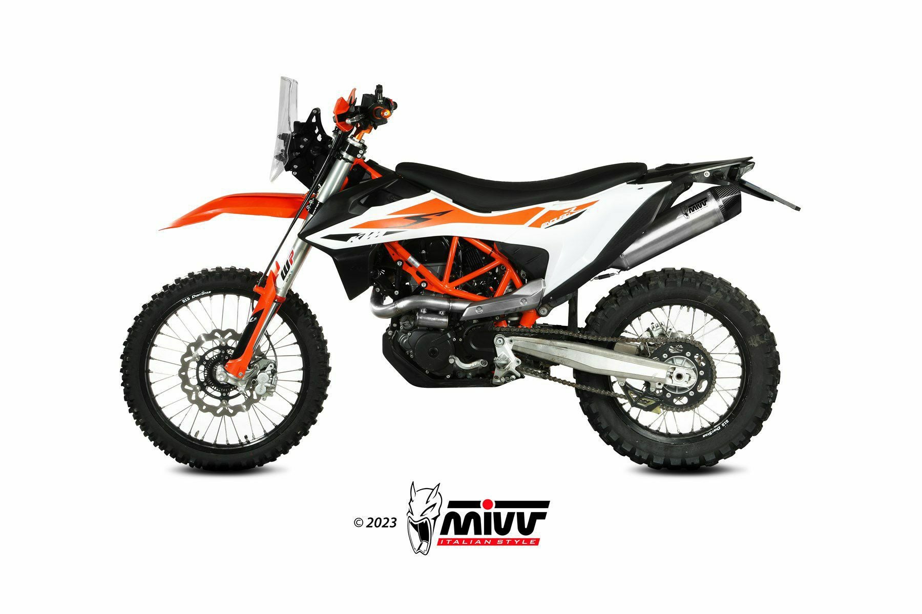 MIVV スリップオンマフラー STR-1 ステンレス KTM 690エンデューロR