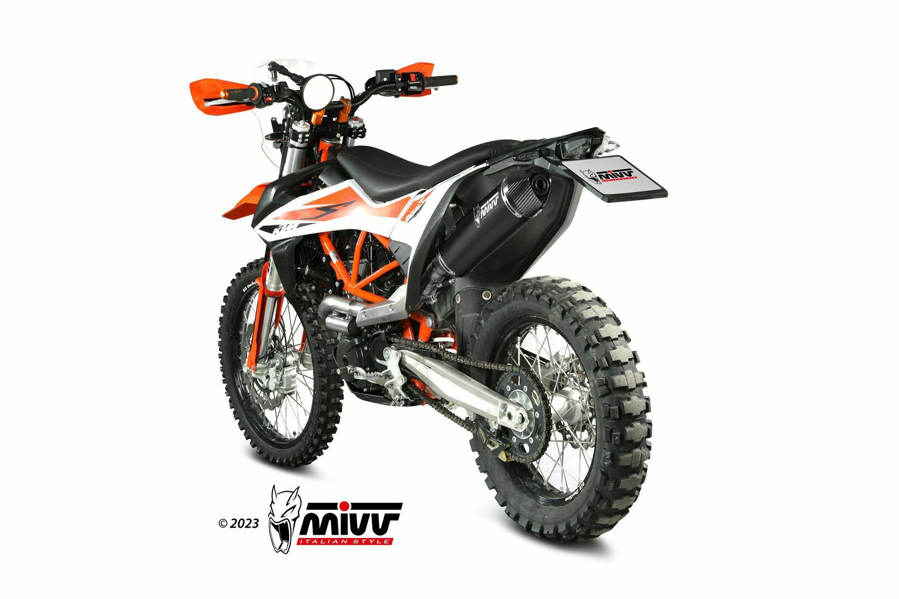 MIVV スリップオンマフラー STR-1 ブラックステンレス KTM 690