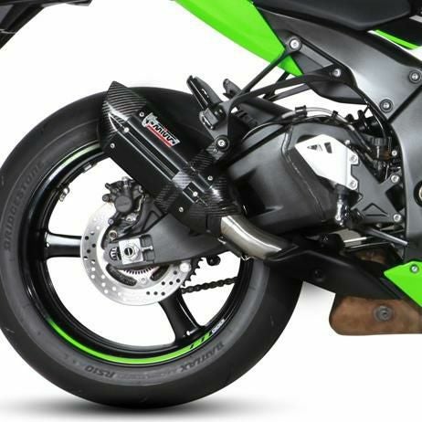 MIVV ステンレススチールマフラー MIVV スリップオンマフラー SUONO ブラックステンレス KAWASAKI ZX-10R