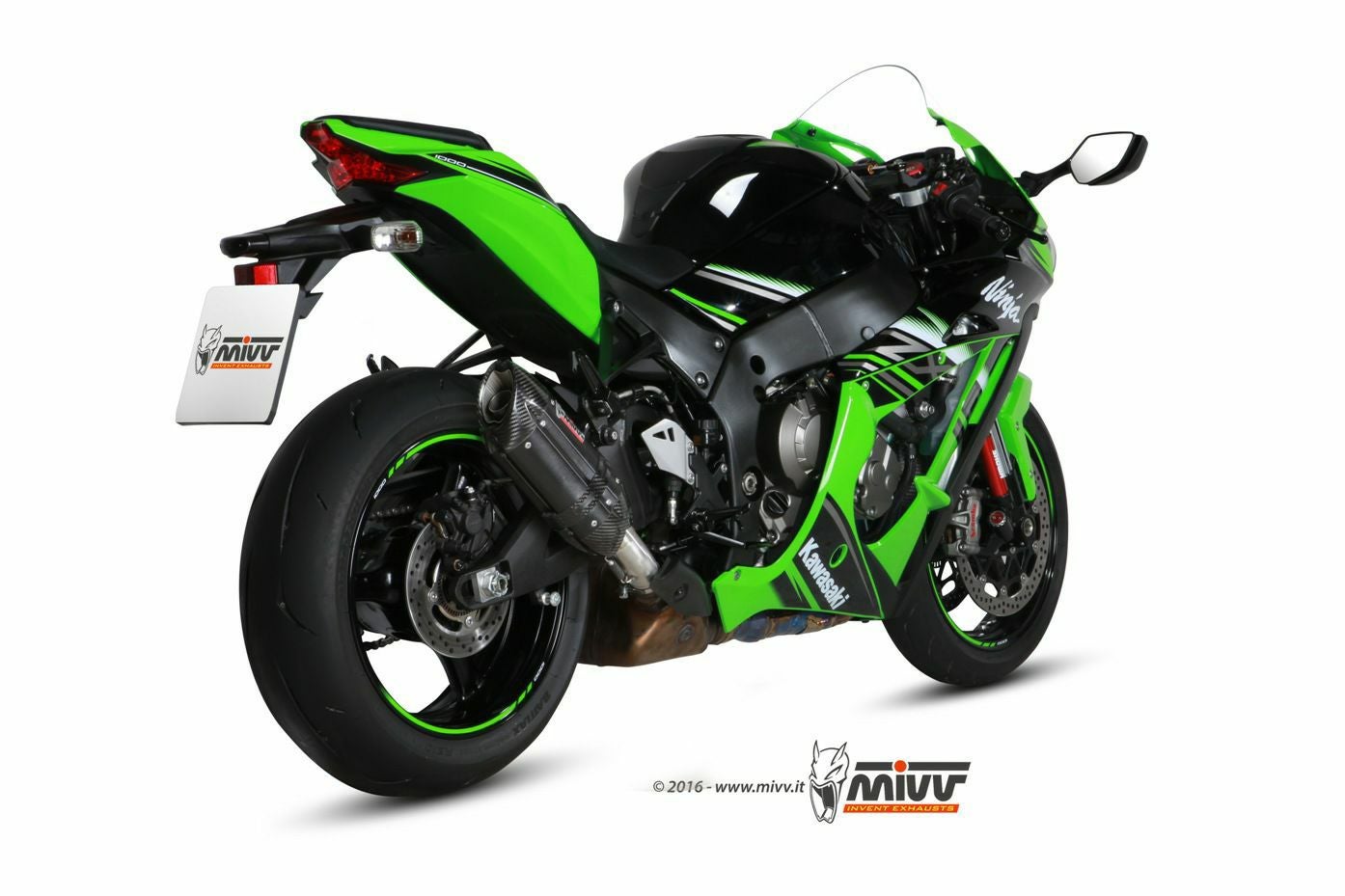 MIVV スリップオンマフラー SUONO ブラックステンレス KAWASAKI ZX-10R