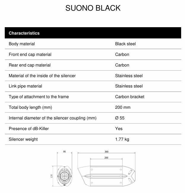 MIVV スリップオンマフラー SUONO ブラックステンレス KAWASAKI ZX-10R