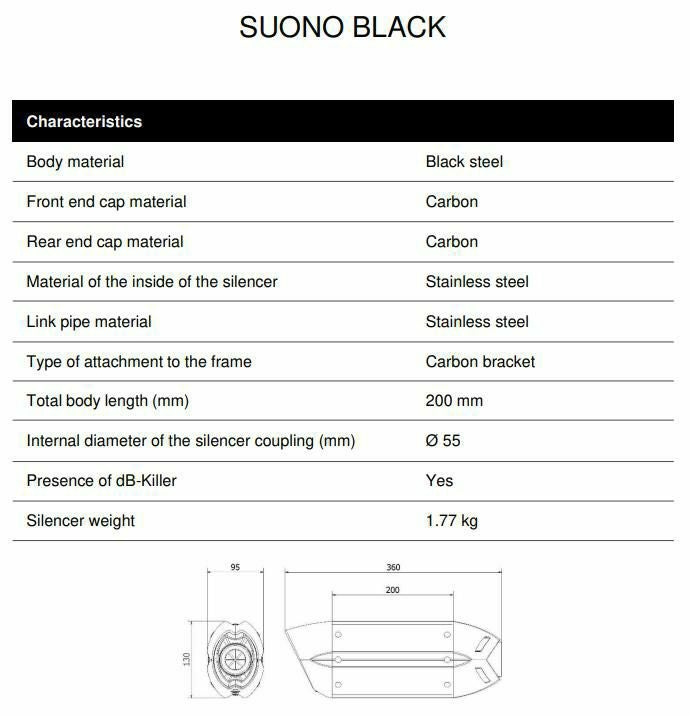 MIVV スリップオンマフラー SUONO ブラックステンレス SUZUKI カタナ