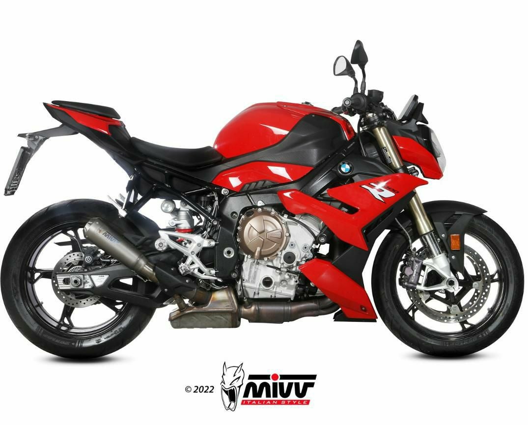MIVV スリップオンマフラー X-M1 チタン BMW S1000R (2021-2024)