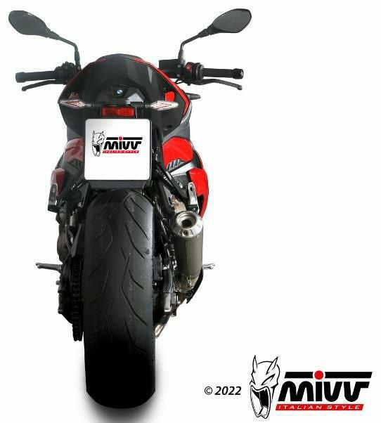 MIVV スリップオンマフラー X-M1 チタン BMW S1000R (2021-2024)