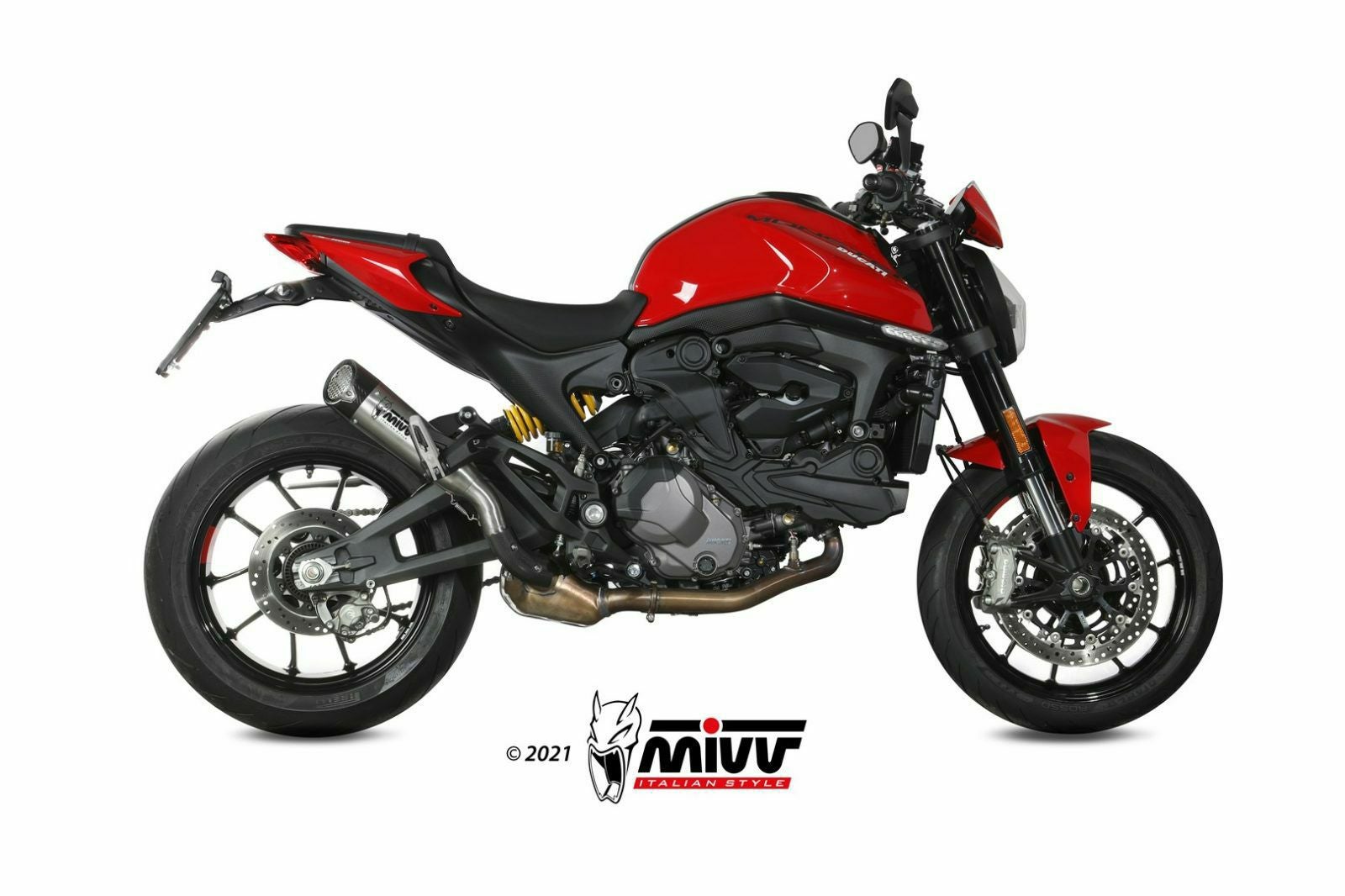 MIVV スリップオンマフラー X-M5 チタン DUCATI モンスター 937 (2021