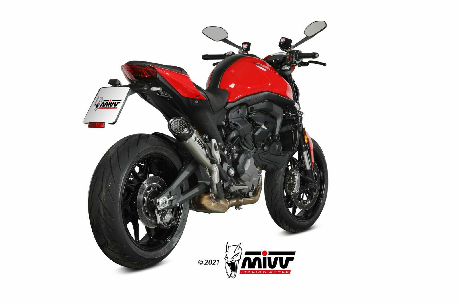 MIVV スリップオンマフラー X-M5 チタン DUCATI モンスター 937 (2021