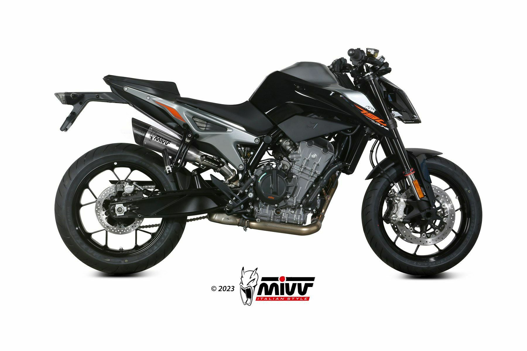 MIVV スリップオンマフラー X-M5 チタン KTM 790 DUKE / 890 DUKE | KT