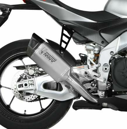 MIVV スリップオンマフラー(チタン製リンクパイプ) SR-1 チタン APRILIA RSV4 / トゥオーノV4 1100_1