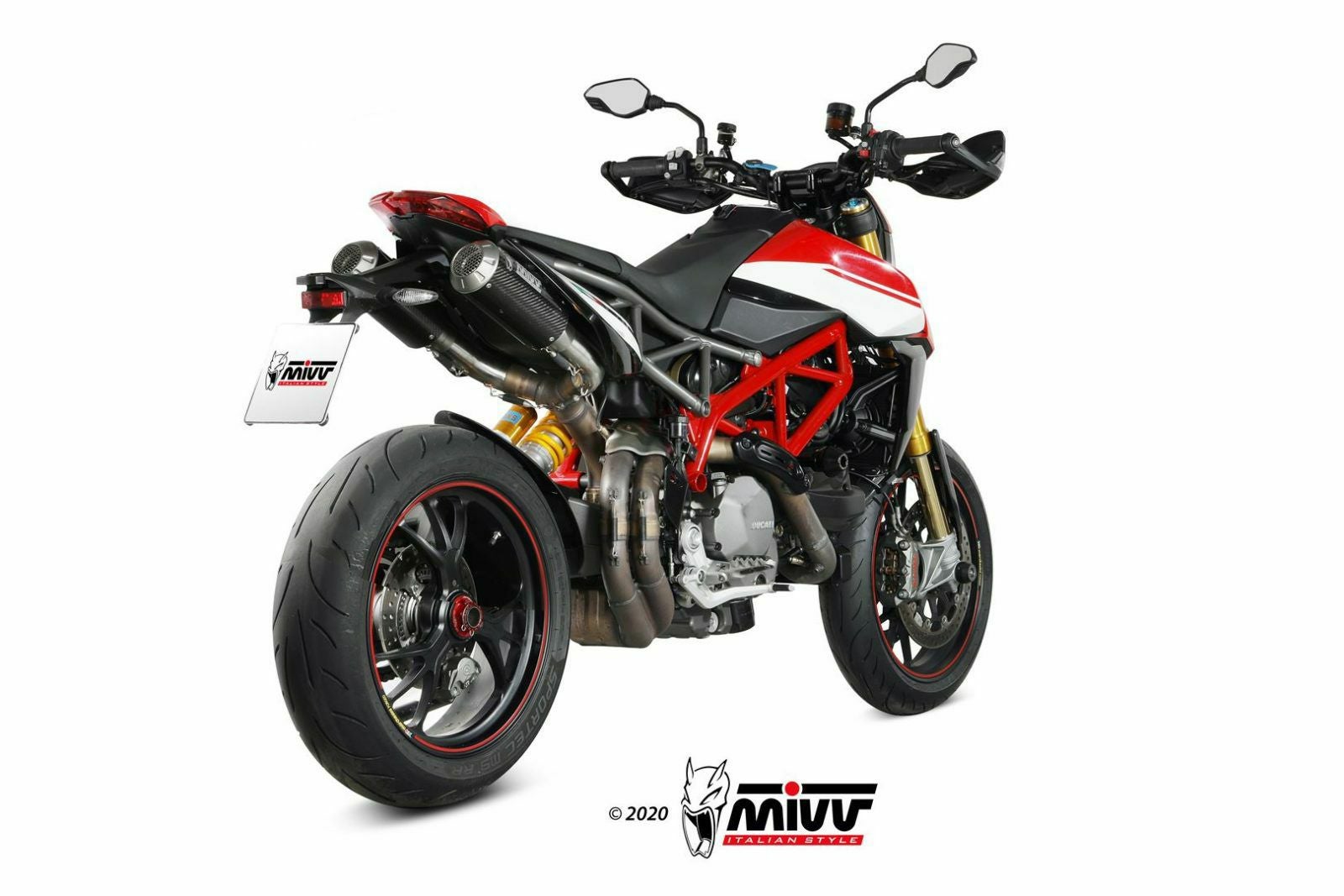 MIVV スリップオンマフラー(左右セット) MK3 カーボン DUCATI ハイパー