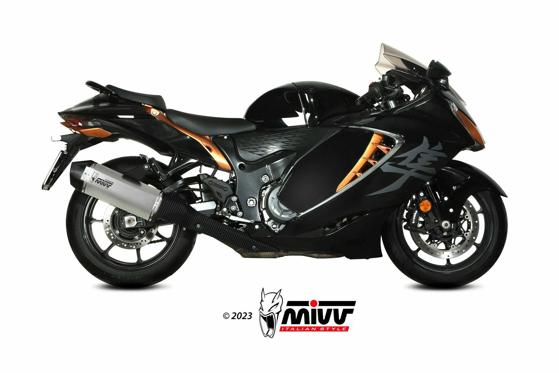 MIVV スリップオンマフラー(左右セット) SPEED EDGE チタン SUZUKI