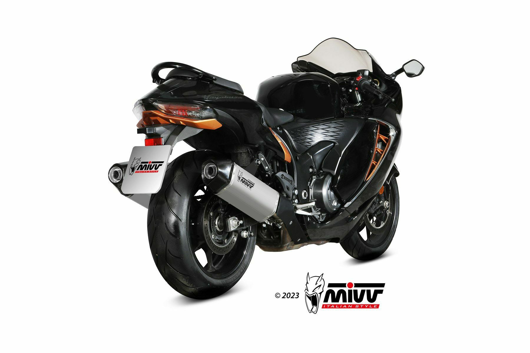 MIVV スリップオンマフラー(左右セット) SPEED EDGE チタン SUZUKI