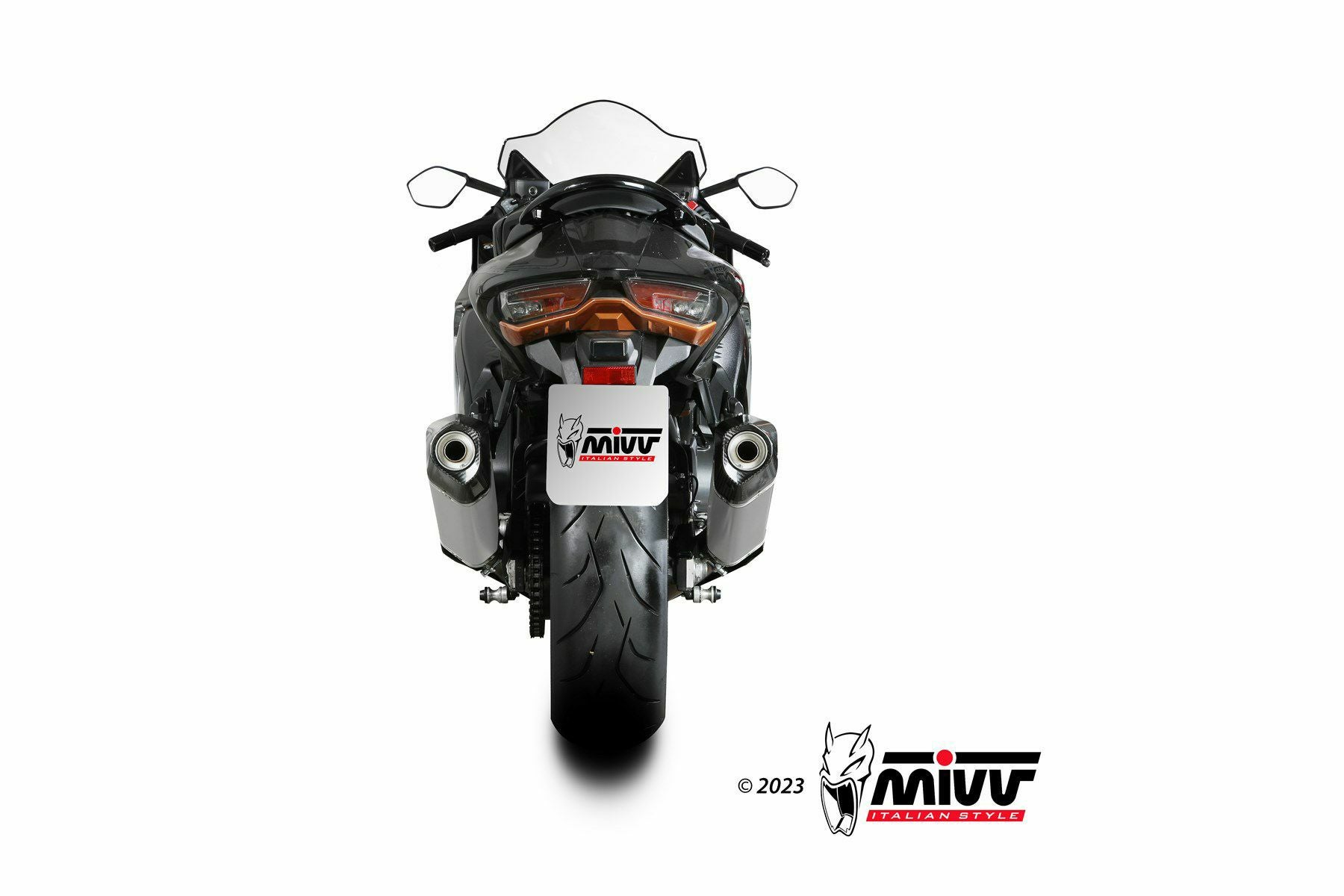 MIVV スリップオンマフラー(左右セット) SPEED EDGE チタン SUZUKI