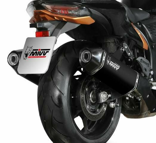 MIVV スリップオンマフラー(左右セット) SPEED EDGE ブラックチタン