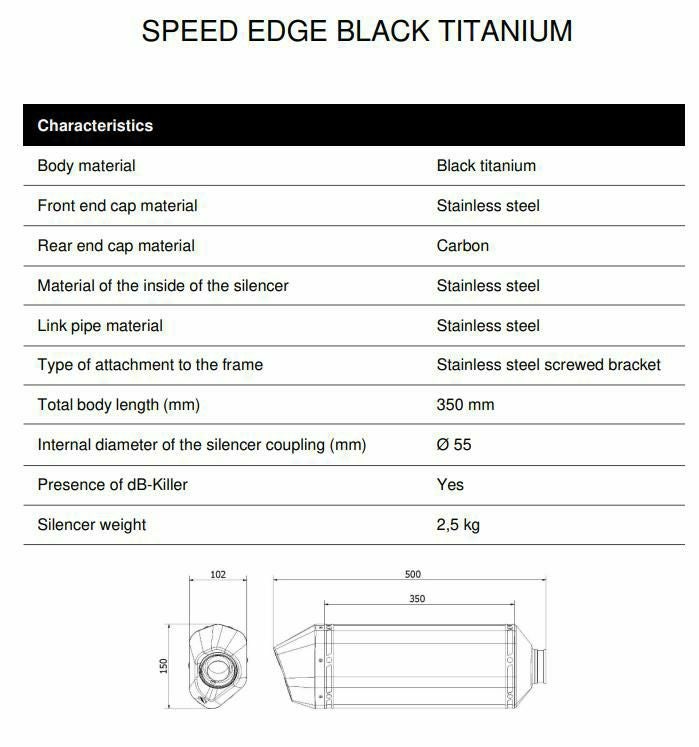 mio s 購入ページ MIVV スリップオンマフラー(左右セット) SPEED EDGE ブラックチタン