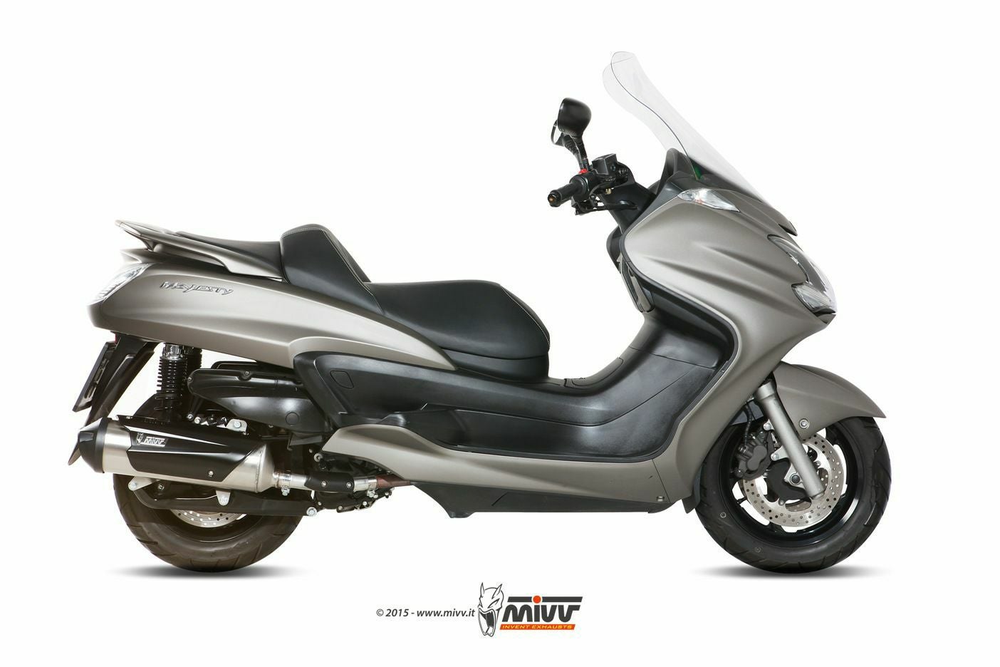 MIVV フルシステムマフラー 1x1 URBAN ステンレス YAMAHA MAJESTY 400