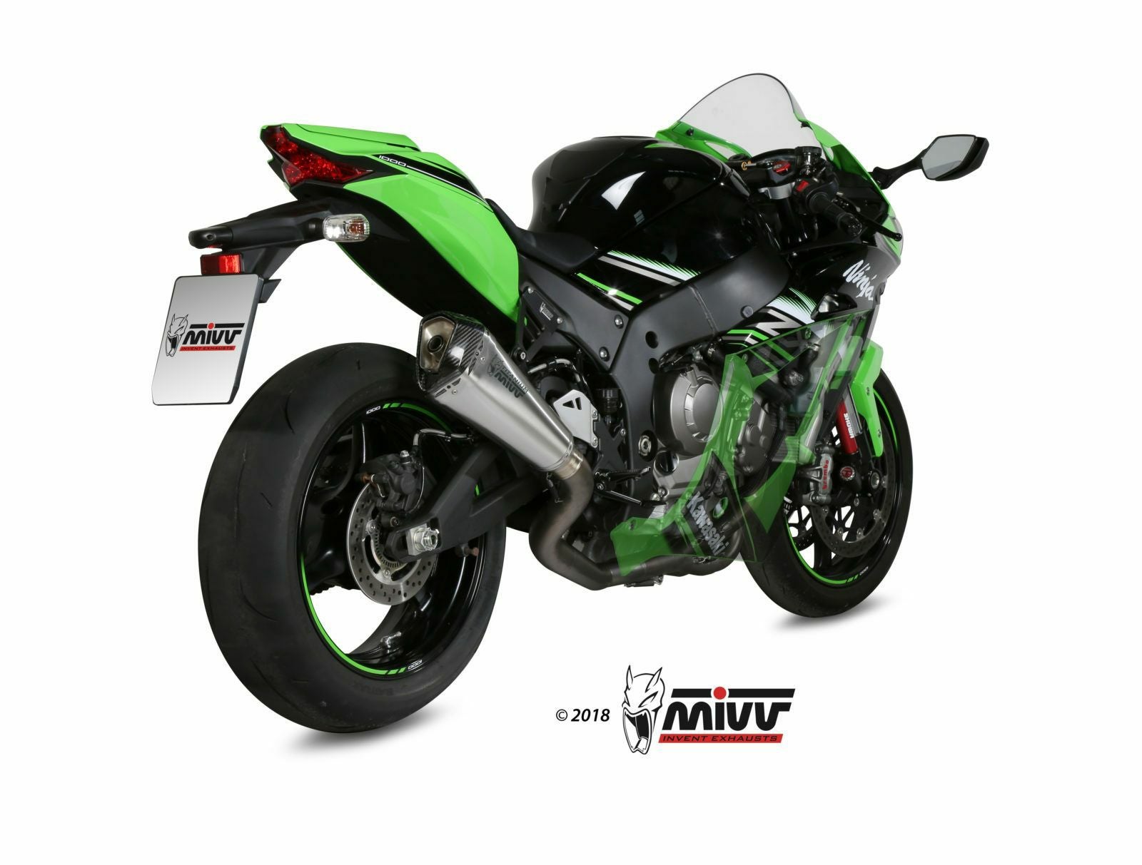 MIVV フルシステムマフラー 4x2x1 DELTA RACE チタン KAWASAKI ZX-10R