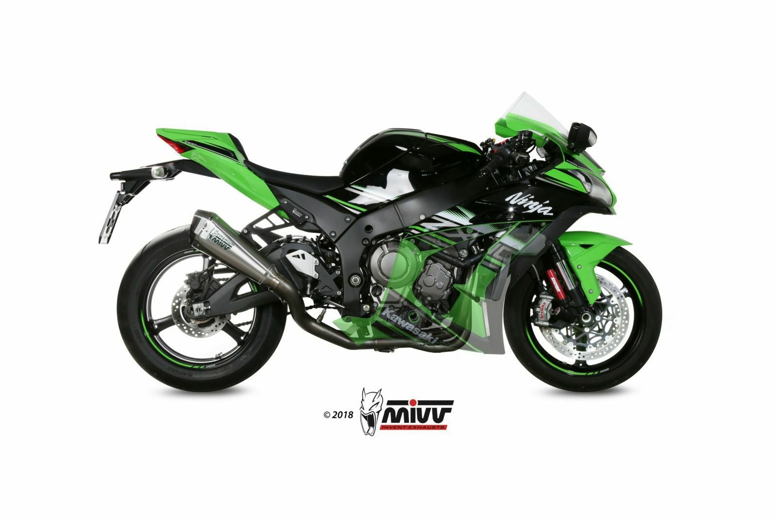 MIVV フルシステムマフラー 4x2x1 DELTA RACE チタン KAWASAKI ZX-10R