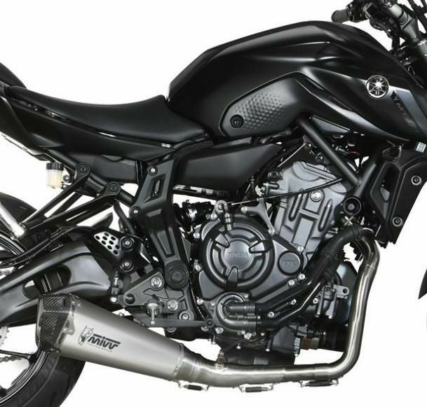 MIVV フルシステムマフラー DELTA RACE ブラックステンレス YAMAHA MT
