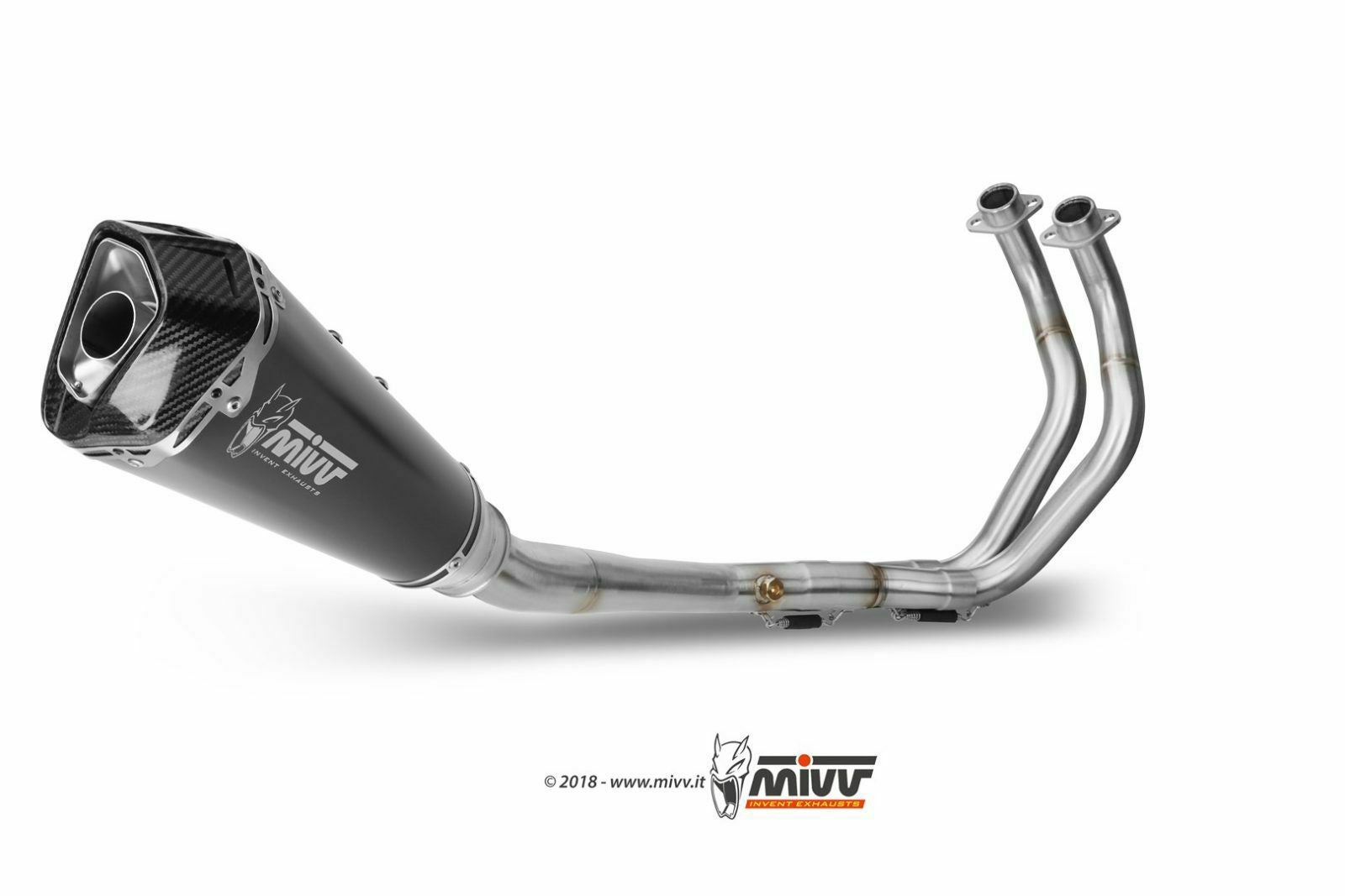 MT-07 MIVV DELTA RACE フルエキゾースト マフラー ミヴ MIVV フルシステムマフラー DELTA RACE ハイポジション ブラック