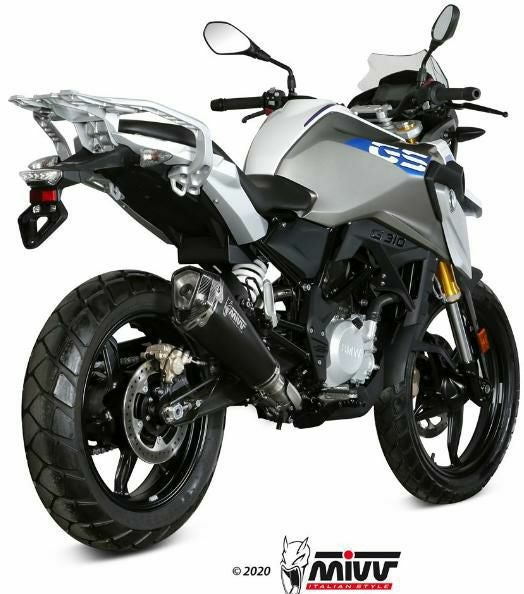 MIVV フルシステムマフラー DELTA RACE ブラックステンレス BMW G310GS