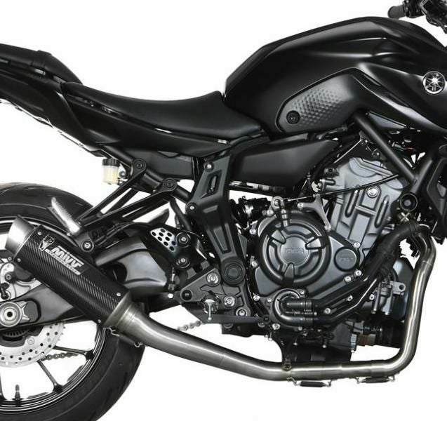 MIVV フルシステムマフラー DELTA RACE ブラックステンレス YAMAHA MT