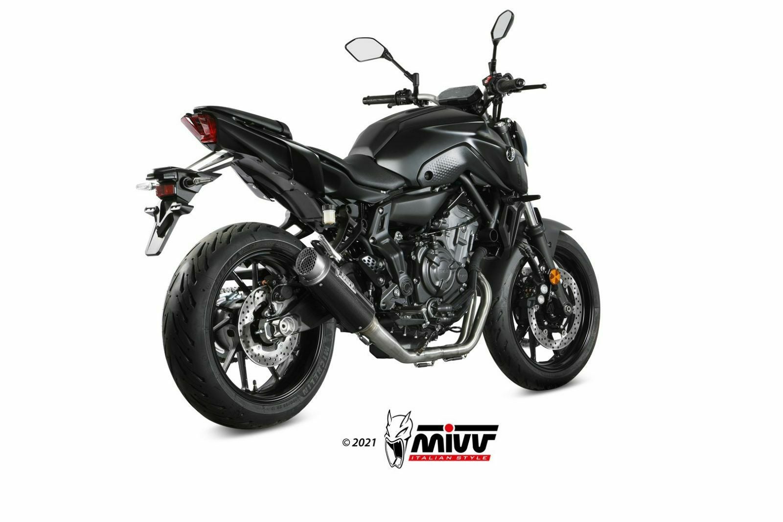 MIVV フルシステムマフラー GP PRO ハイポジション カーボン YAMAHA MT