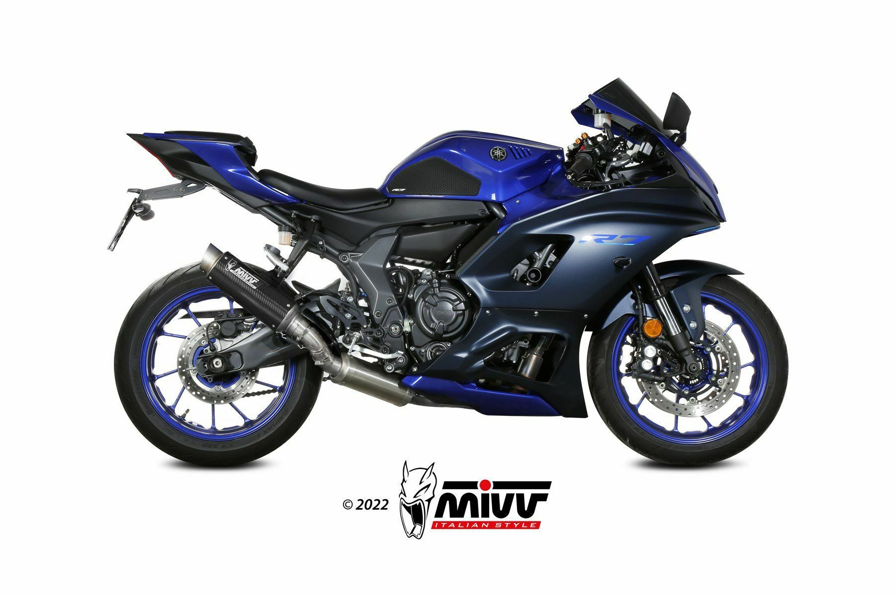 MIVV フルシステムマフラー GP PRO ハイポジション カーボン YAMAHA