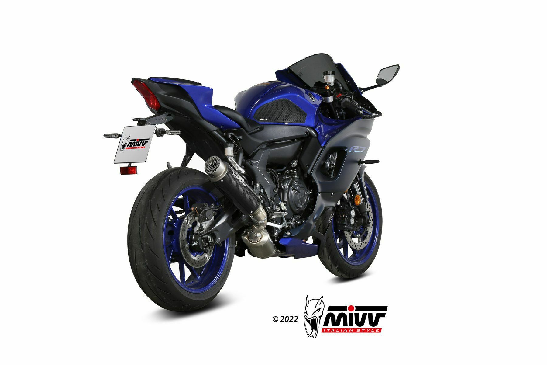 MIVV フルシステムマフラー GP PRO ハイポジション カーボン YAMAHA