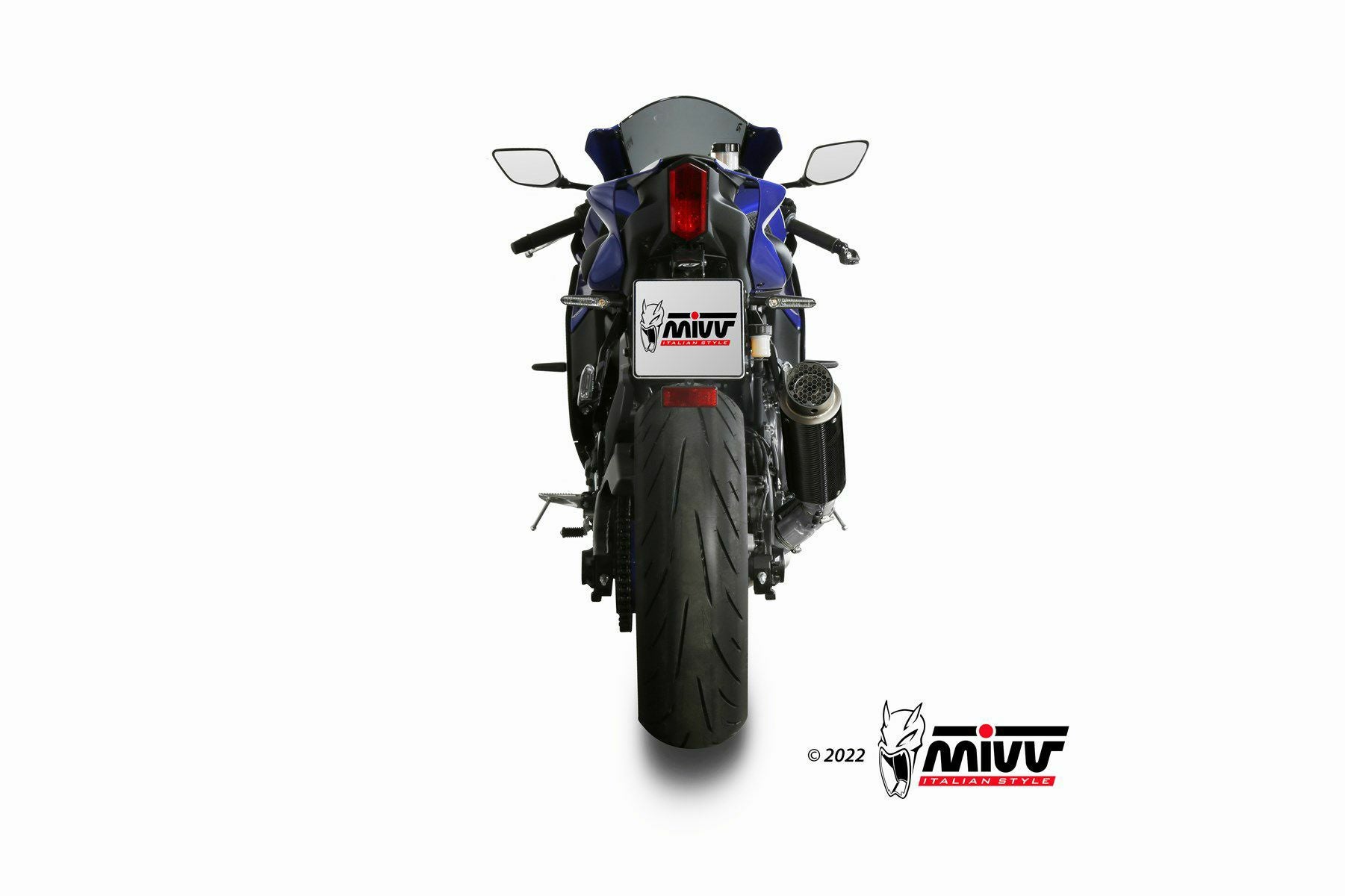 MIVV フルシステムマフラー GP PRO ハイポジション カーボン YAMAHA