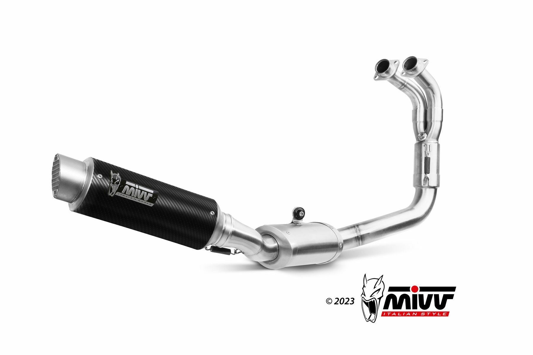 MIVV フルシステムマフラー GP PRO ハイポジション カーボン YAMAHA