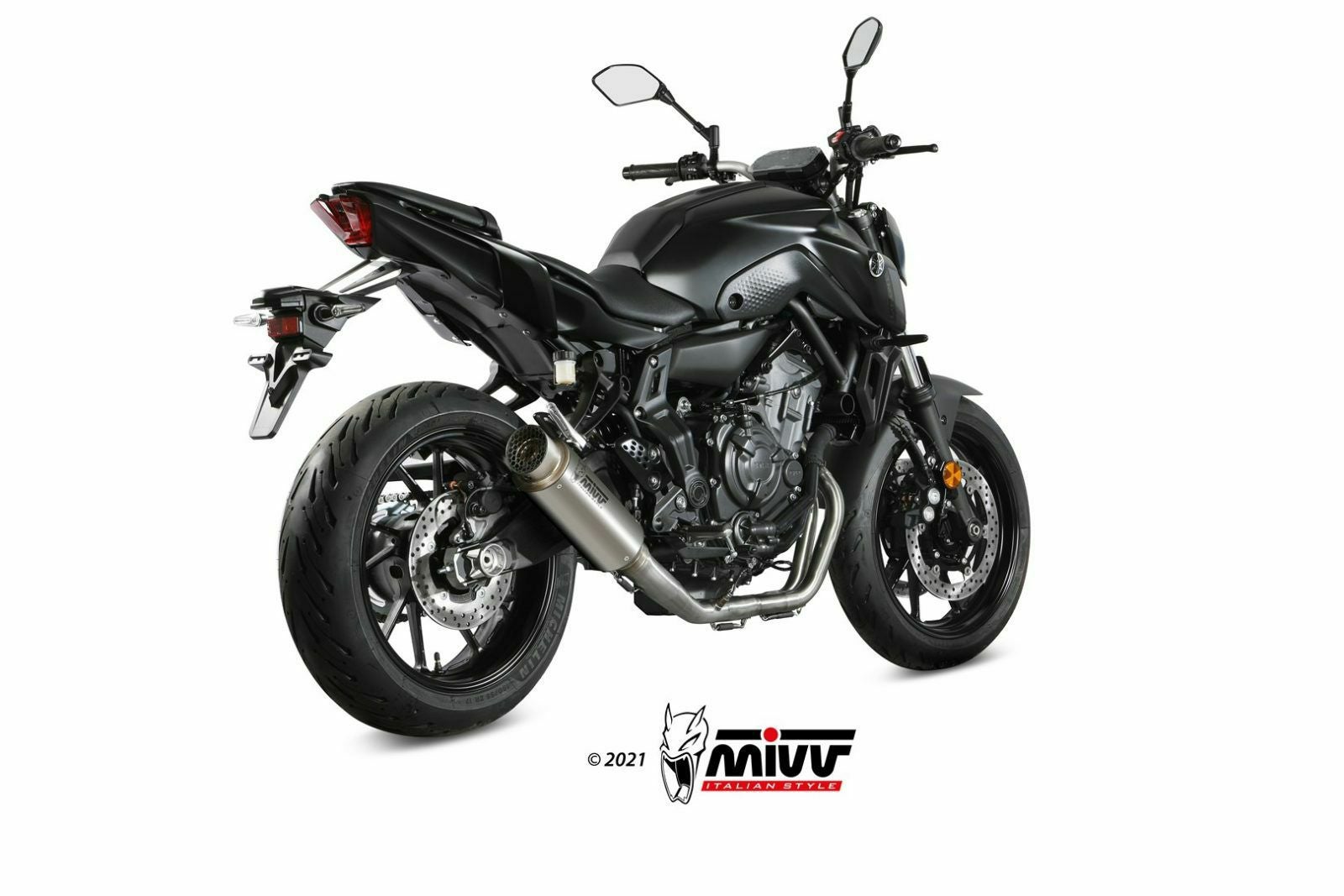 MIVV フルシステムマフラー GP PRO ハイポジション チタン YAMAHA MT