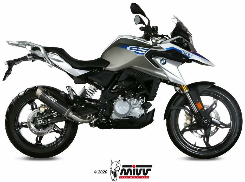 MIVV フルシステムマフラー GP PRO ブラックステンレス BMW G310GS