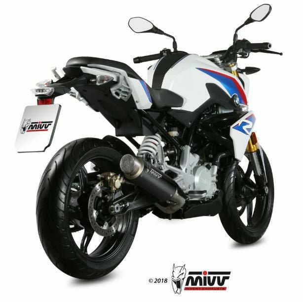 MIVV フルシステムマフラー GP PRO ブラックステンレス BMW G310R