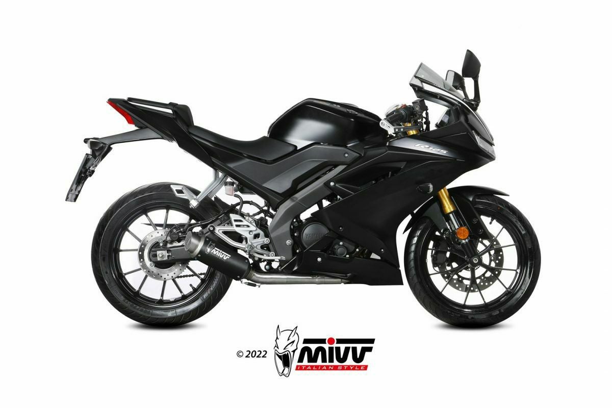 MIVV フルシステムマフラー GP PRO ブラックステンレス YAMAHA MT-125
