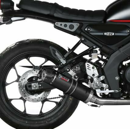 BMW R1150RS オーバルステンレス スリップオンマフラー カーボンチップ