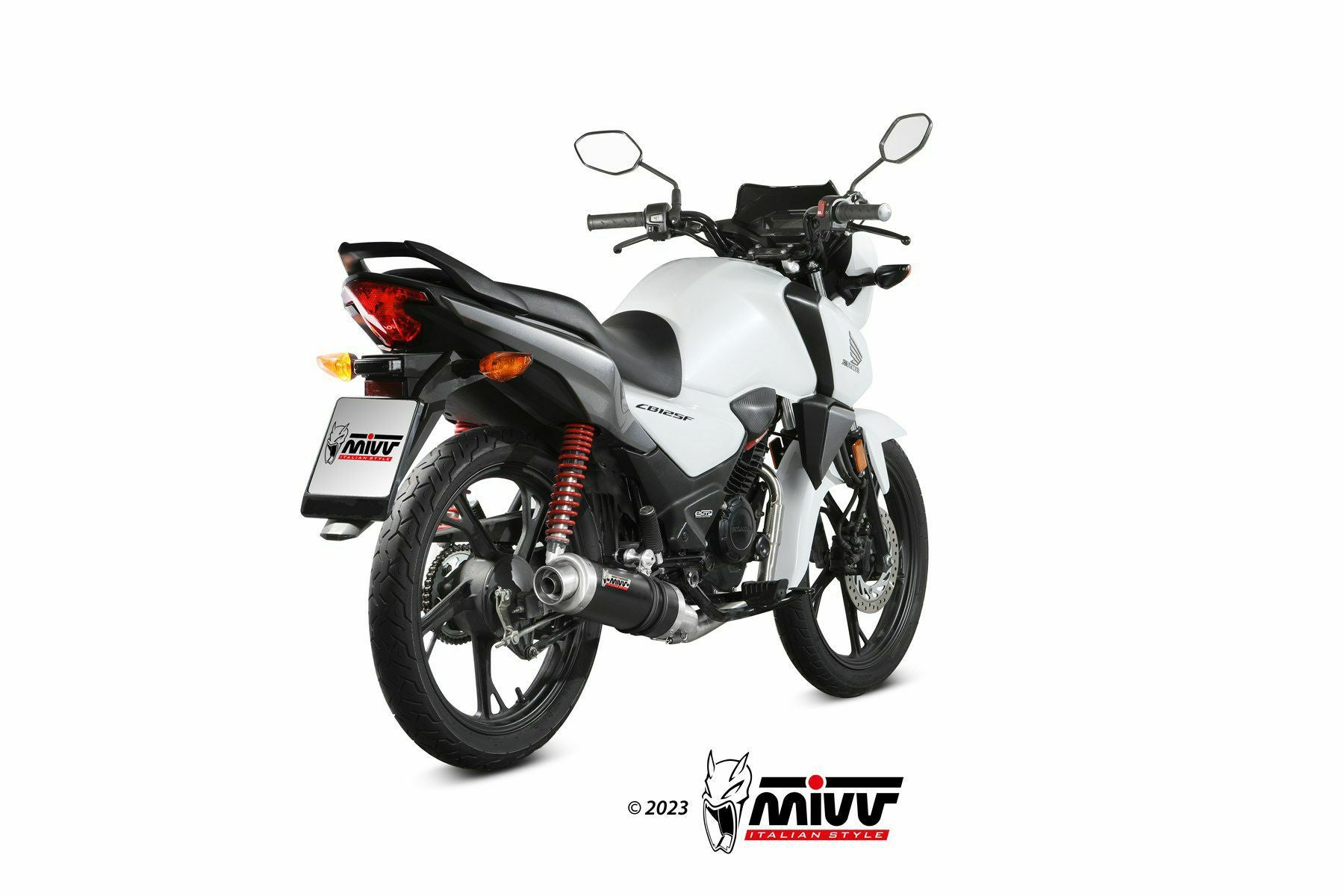 MIVV フルシステムマフラー GP ブラックステンレス HONDA CB125F (2023