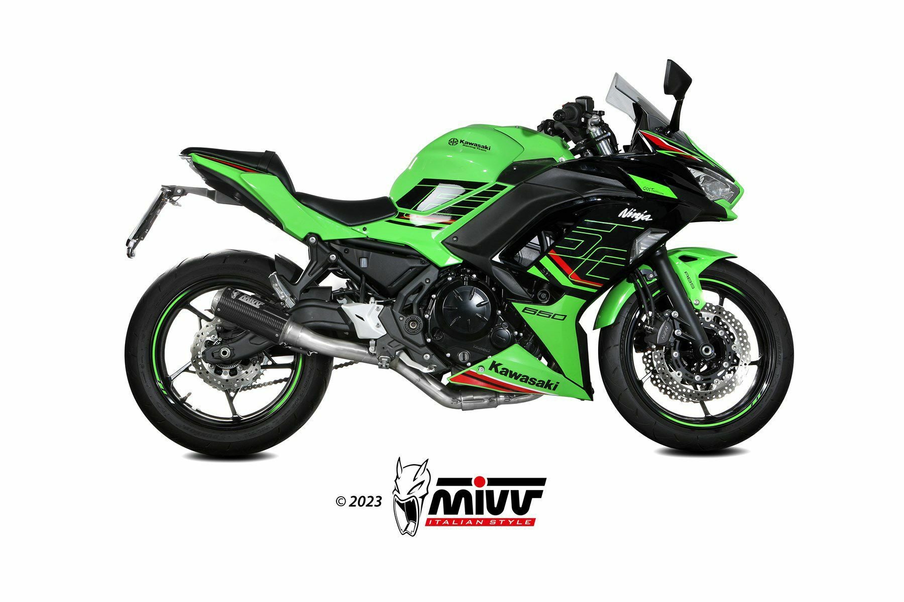 MIVV フルシステムマフラー MK3 カーボン KAWASAKI NINJA650 (2024