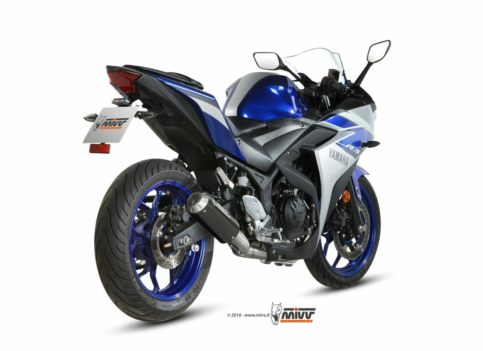 MIVV フルシステムマフラー MK3 カーボン YAMAHA MT-03 / YZF-R25 / YZF-R3