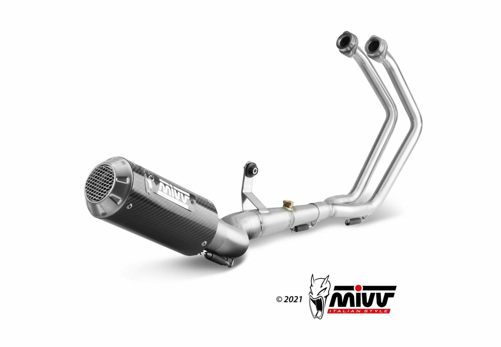 MIVV フルシステムマフラー MK3 カーボン YAMAHA MT-03 / YZF-R25 / YZF-R3
