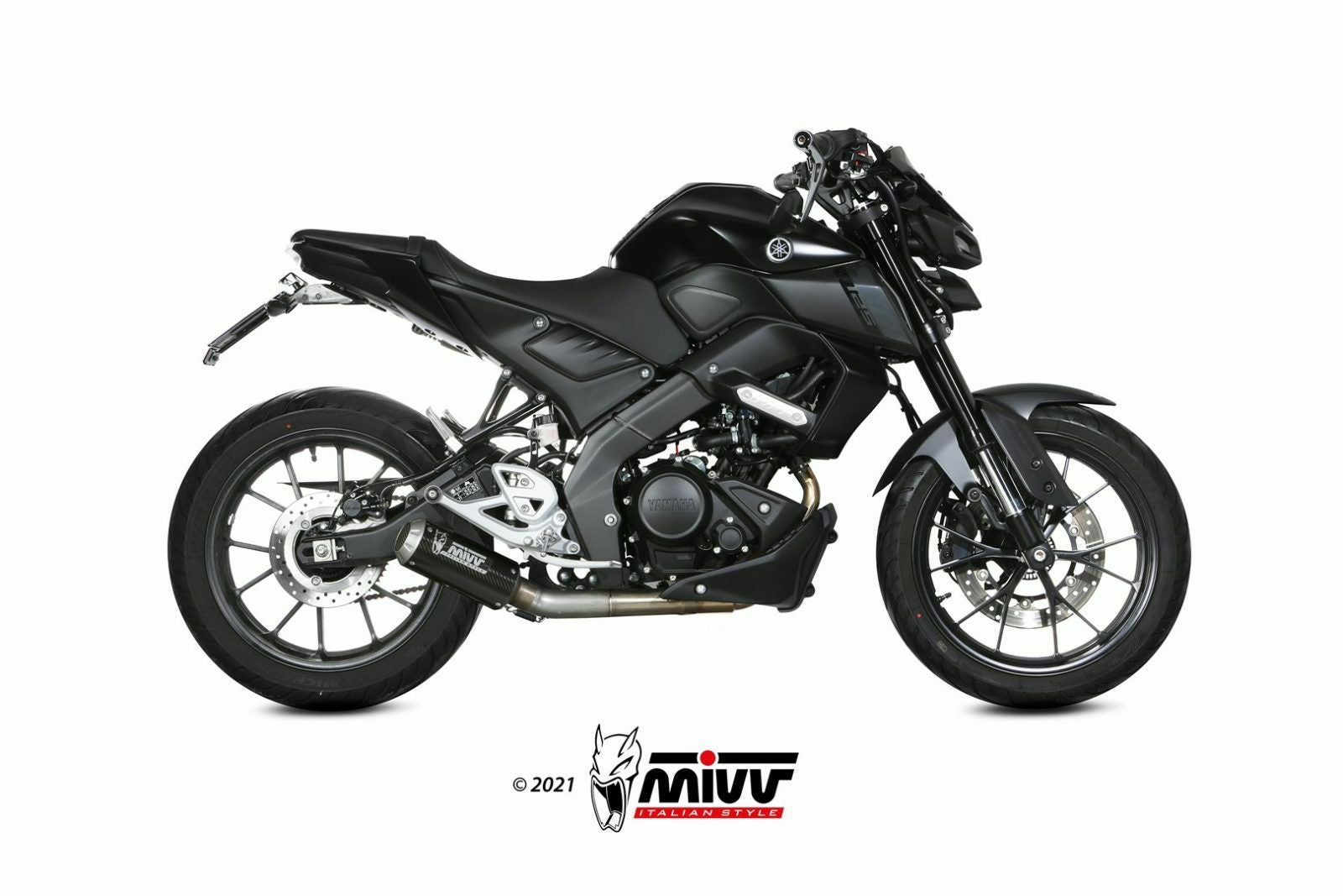 MIVV フルシステムマフラー MK3 カーボン YAMAHA MT-125 / YZF-R125