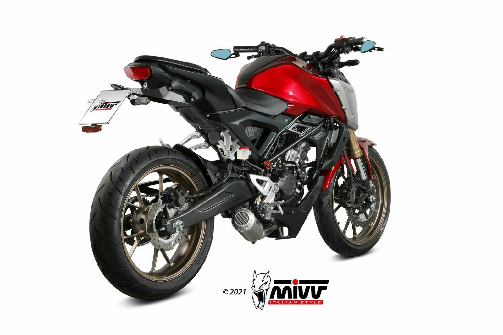 MIVV フルシステムマフラー MK3 ステンレス HONDA CB125R (2021-2024)