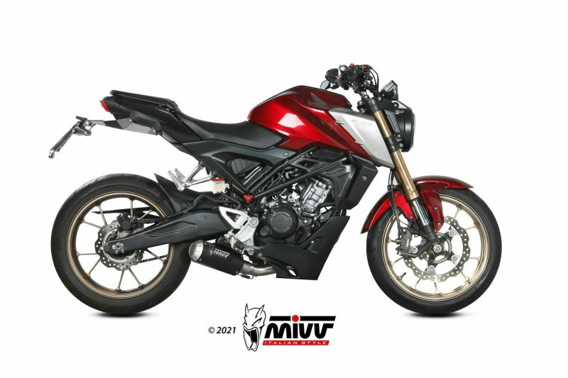 MIVV フルシステムマフラー MK3 ブラックステンレス HONDA CB125R 