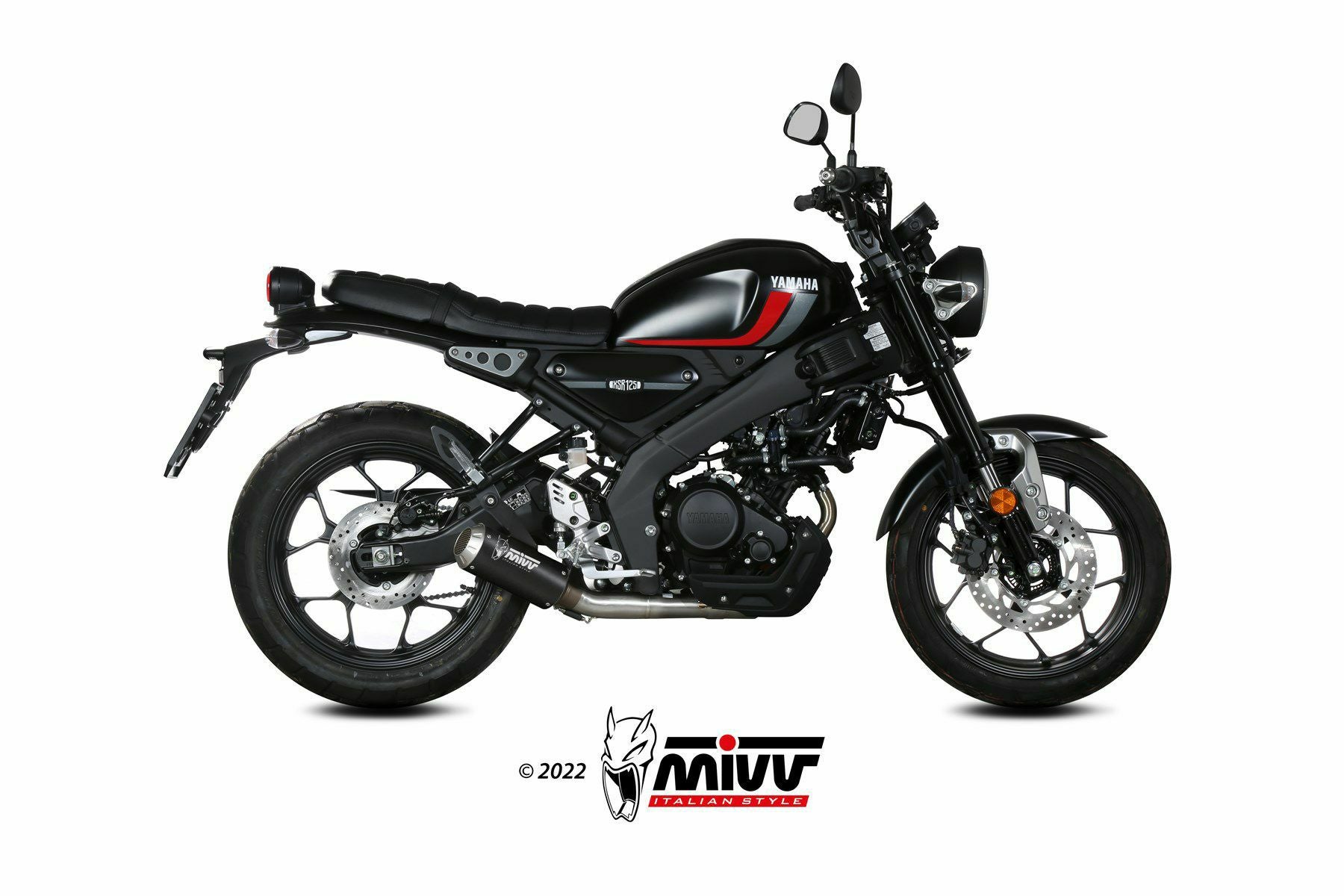 MIVV フルシステムマフラー MK3 ブラックステンレス YAMAHA XSR125