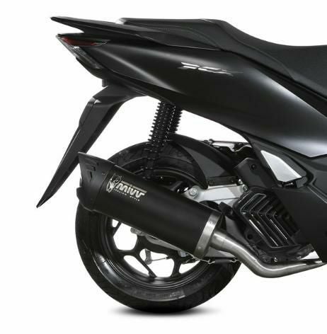MIVV フルシステムマフラー MOVER ブラックステンレス HONDA PCX125 (2021-2024)_1