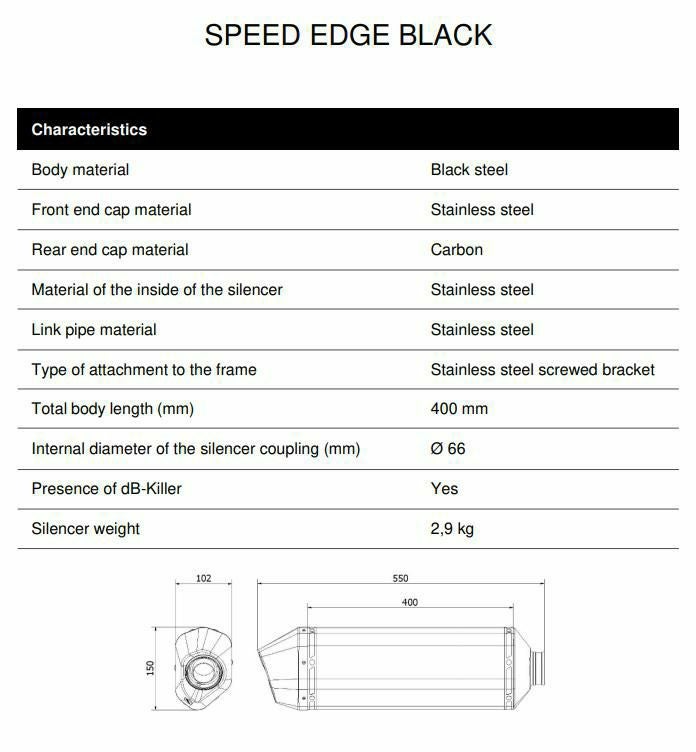 MIVV フルシステムマフラー SPEED EDGE ブラックステンレス SUZUKI V