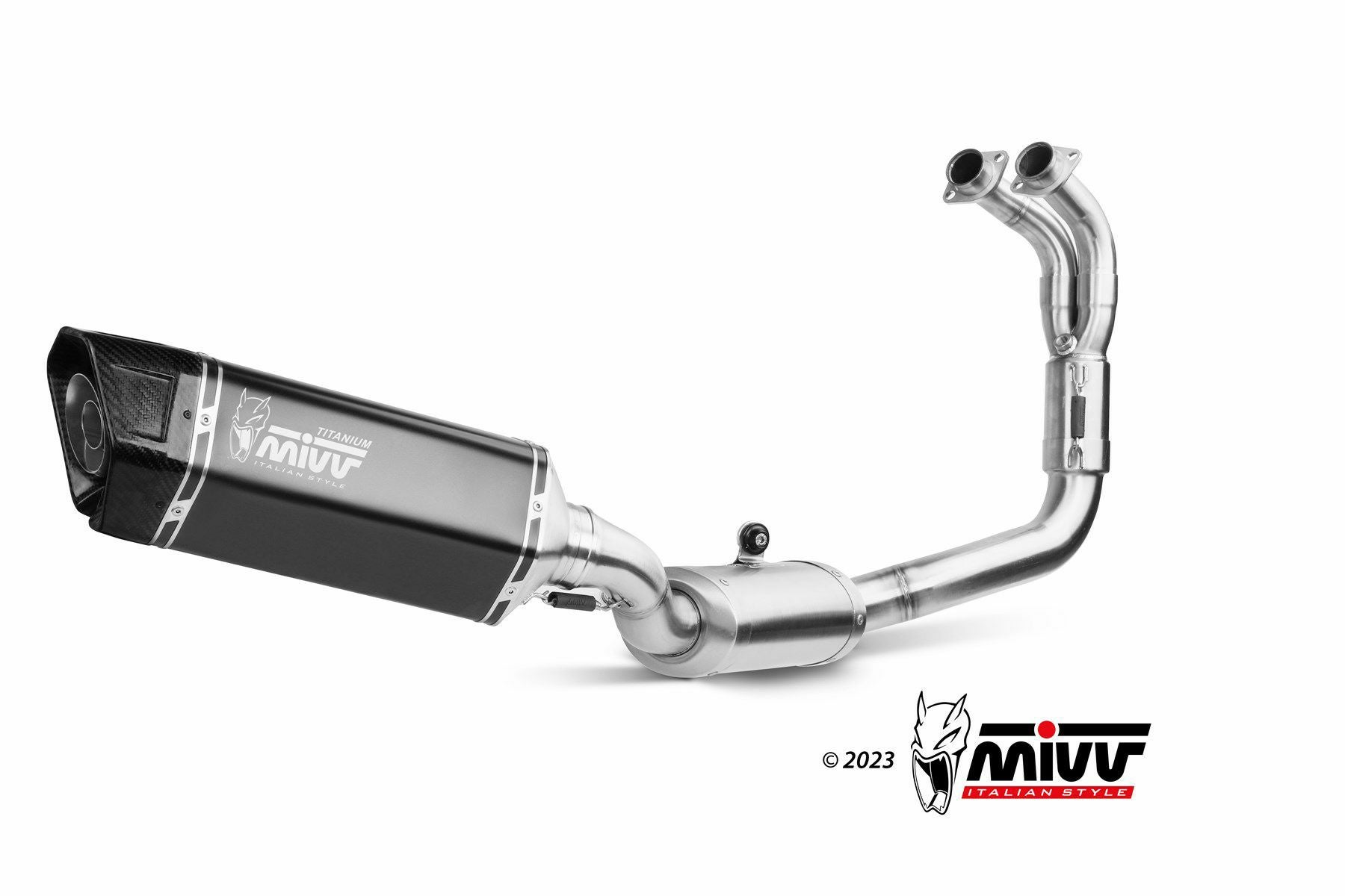 MIVV フルシステムマフラー SR-1 ハイポジション ブラックチタン