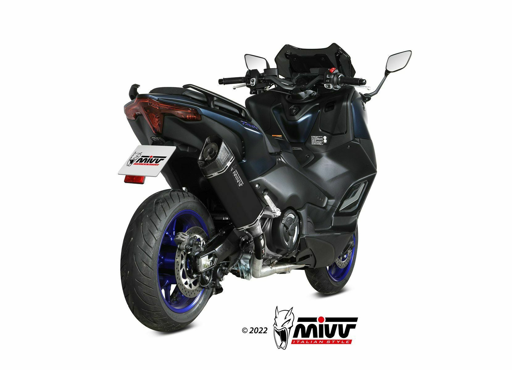 MIVV フルシステムマフラー SR-1 ブラックステンレス YAMAHA T-MAX 560